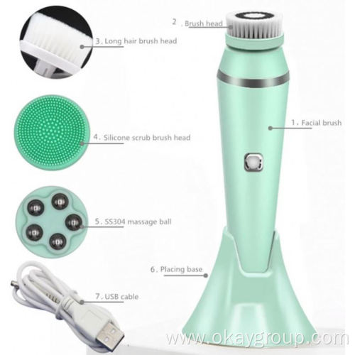 Mini Portable Electric Silicone Facial Cleansing brushes